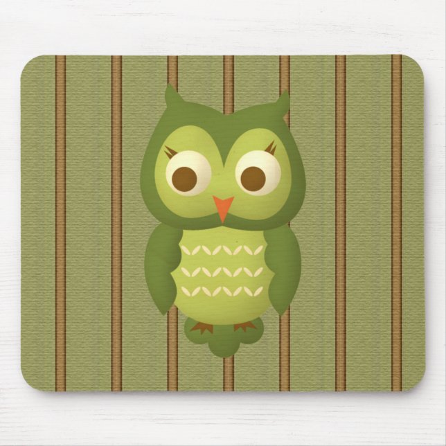 Wise Owl Mouse Pad (Front)