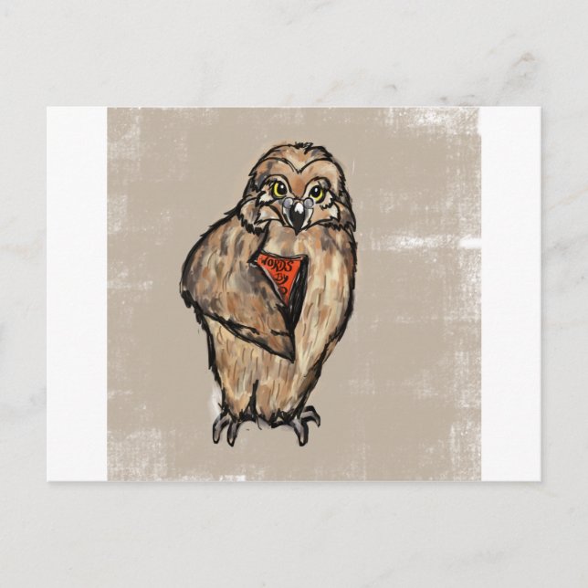 Wise Owl Postcard (Front)
