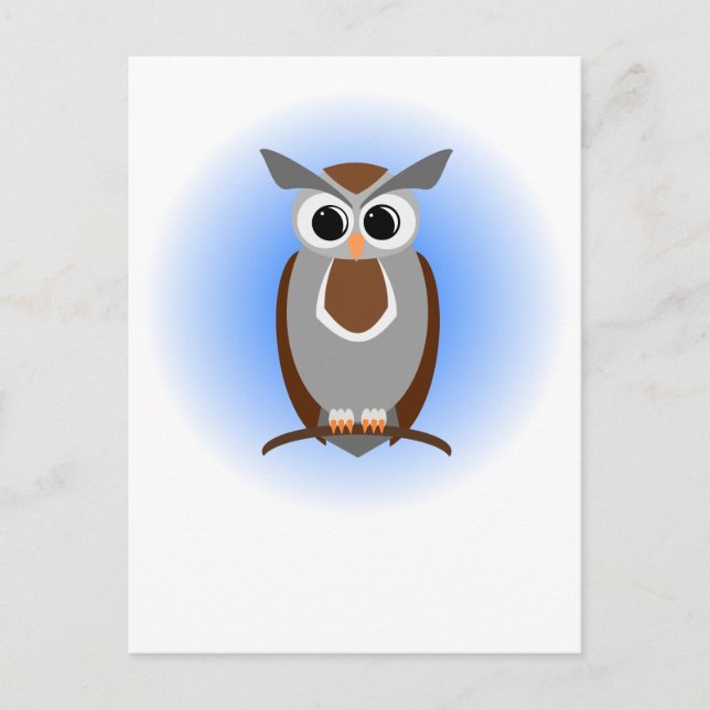 Wise owl postcard (Front)