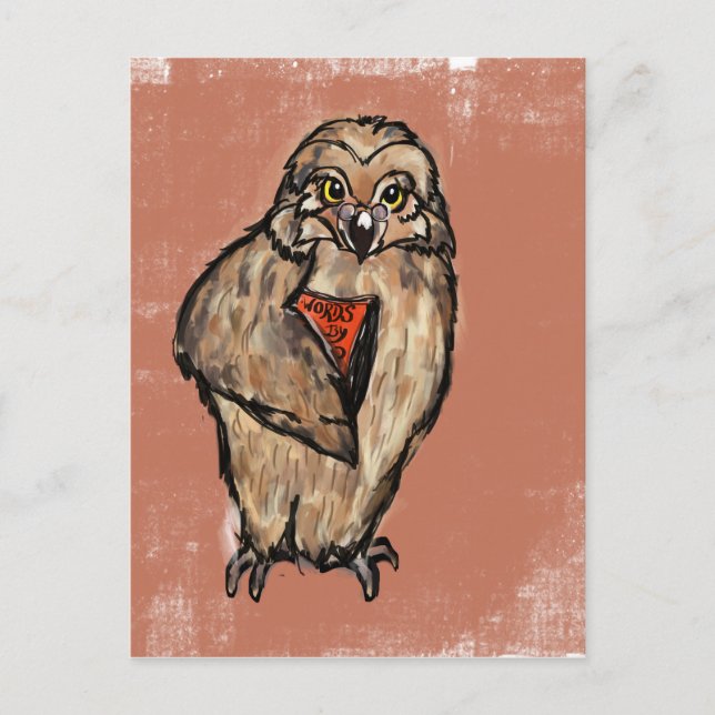 Wise Owl Postcard (Front)