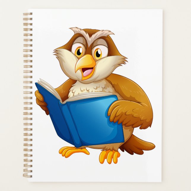 Wise Owl Reading Book Planner (Front)