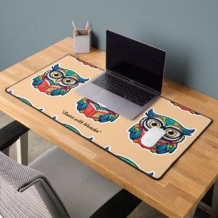 "Wise Owl Reads" Desk Mat