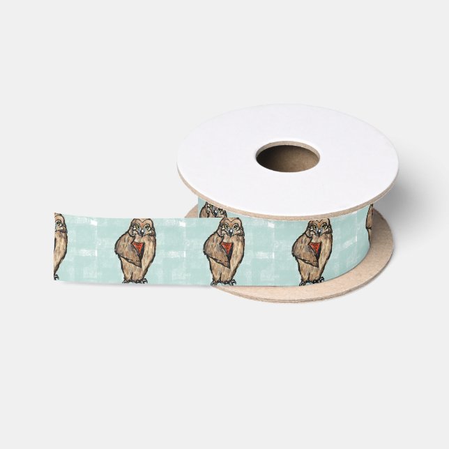 Wise Owl Satin Ribbon (Spool)