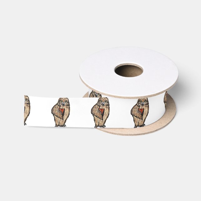 Wise Owl Satin Ribbon (Spool)
