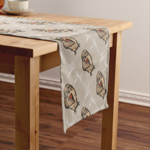 Wise Owl Short Table Runner