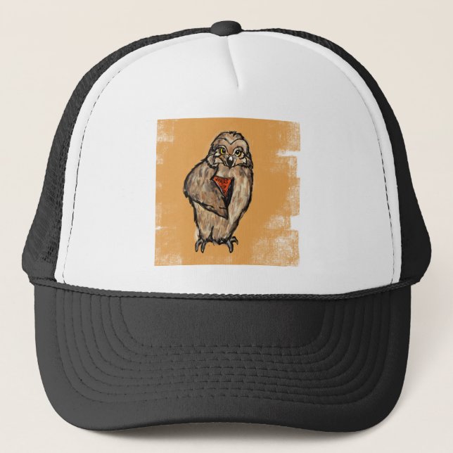 Wise Owl Trucker Hat (Front)