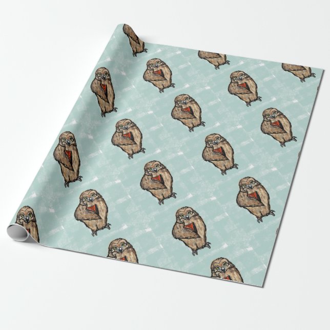 Wise Owl Wrapping Paper (Unrolled)
