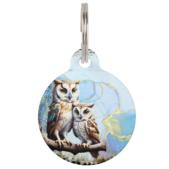Wise owls pet tag (Front)