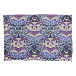 Wise Owls Under the Moonlit Sky in the Woods Pillowcase