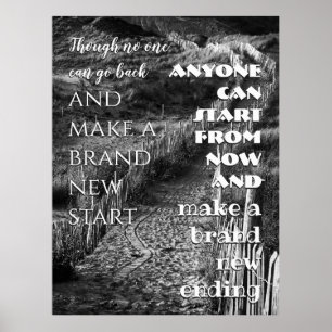 Wise Quote - Make a brand new ending Poster