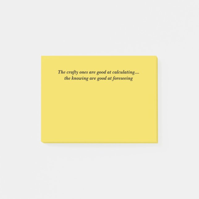 Wise Quote on Sticky Notes (Front)