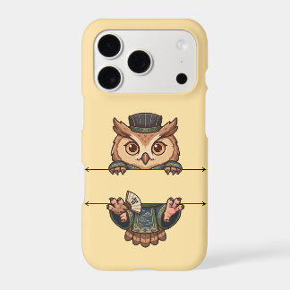 Wise Scholar Owl Peeking