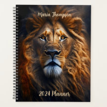 Wise Strong Lion Personalised 20XX Planner 