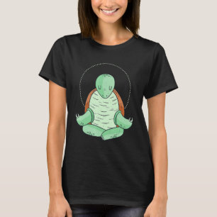 Wise Turtle Yoga Meditating T-Shirt