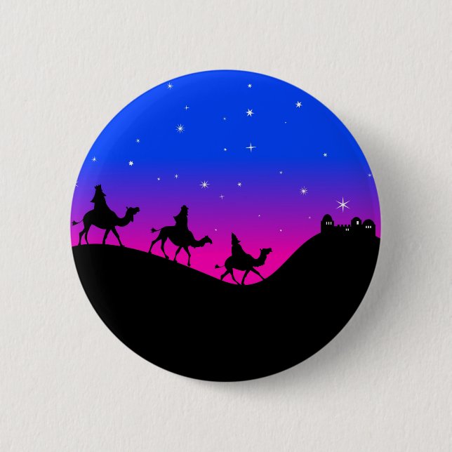 Wisemen 6 Cm Round Badge (Front)
