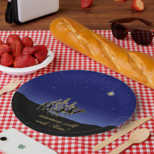 Wisemen Still Seek Him Paper Plate