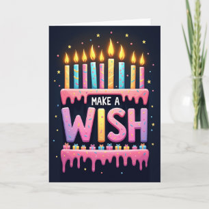 Wish Birthday Cake Card