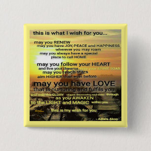 WISH Button by Poet Adiela Akoo