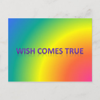 wish comes true postcard