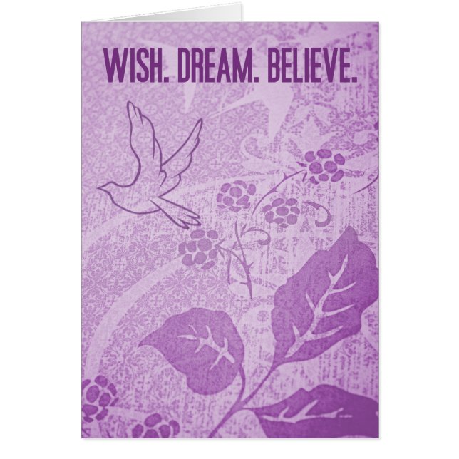 Wish. Dream. Believe. (Front)