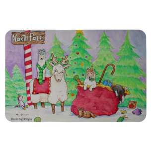 Wish Ewe A Merry Christmas Magnet