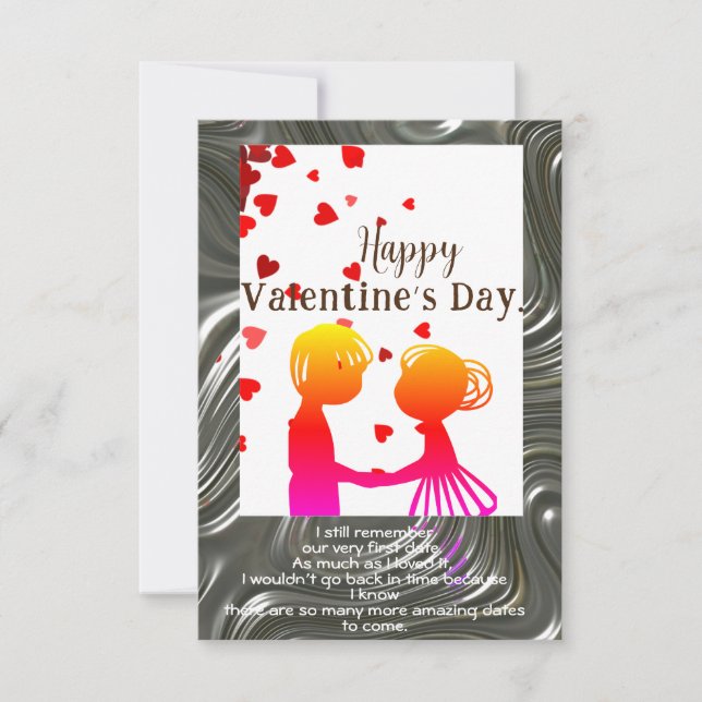 Wish Happy Valentine’s Day. Card (Front)
