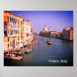 Wish I was in Venice, Italy Holiday Postcard Poster