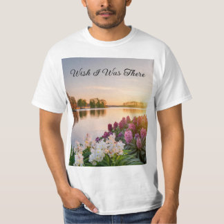 Wish I Was There sunset on the lake T-Shirt