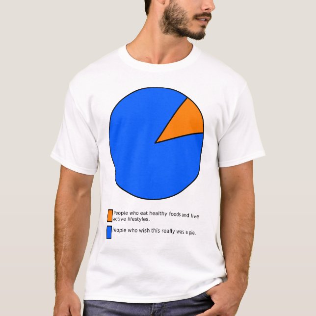 Wish It Was Pie Chart Funny Shirt (Front)