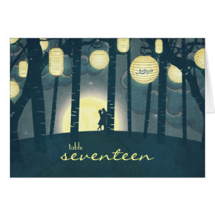 Wish Lanterns Dream Forest - Table Number Card