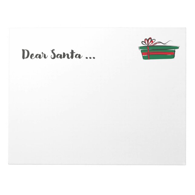 Wish List Dear Santa Notepad (Front)