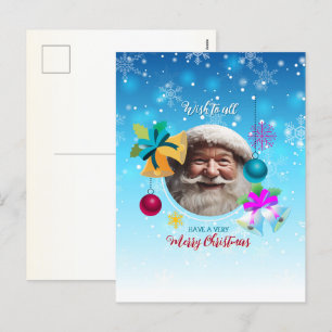 Wish to all holiday postcard