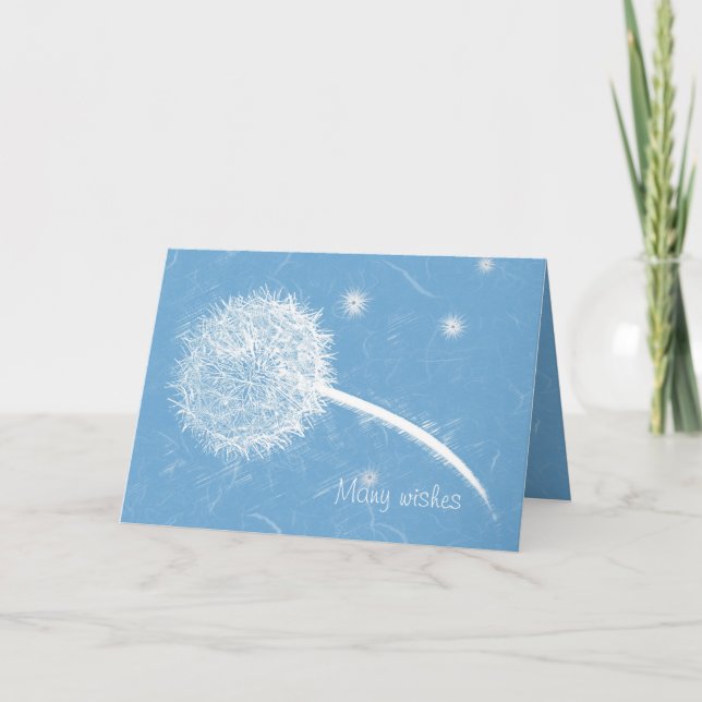 Wish upon a dandelion Happy Birthday Card (Front)