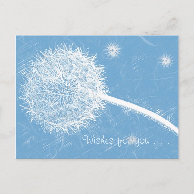 Wish upon a dandelion postcard (Front)