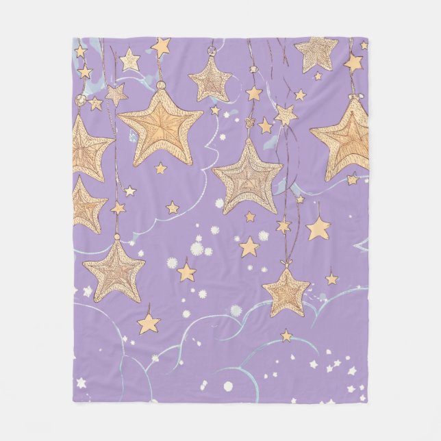 Wish Upon a Star Fleece Blanket (Front)