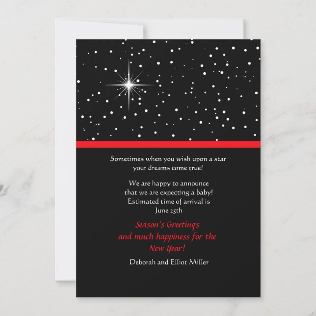 Wish Upon a Star Holiday Card (Front)