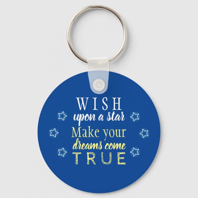 Wish upon a star key ring (Front)