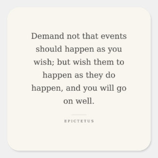 Wish Well Sticker — Epictetus Stoic Quote