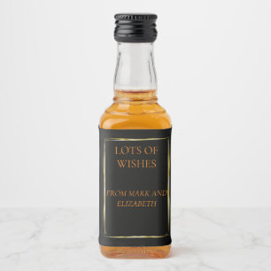 Wish you a happy and successful new year liquor bo bottle label