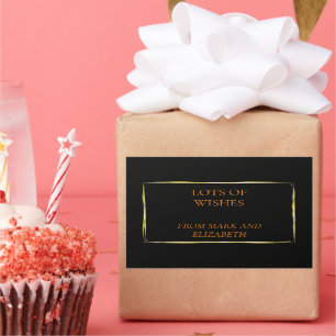 Wish you a happy and successful new year square s rectangular sticker