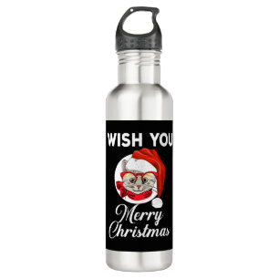 WISH YOU MERRY CHRISTMAS 710 ML WATER BOTTLE
