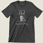 Wish You was Here | Photo Birthday Memorial T-Shirt<br><div class="desc">In memory of tshirt, for your loved one who has passed away. The tshirt features a photo of them and the template text reads 'WISH YOU WAS HERE DAD, THEIR NAME, BIRTHDAY AND PERSONAL MESSAGE ( HAPPY HEAVENLY BIRTHDAY)!' All the font styles, sizes and colours can be changed by clicking...</div>