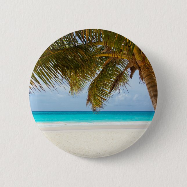 Wish you were here! 6 cm round badge (Front)