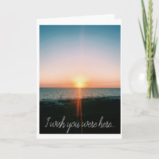 Wish You Were Here - Beach Photo Card