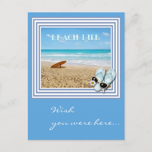 Wish you were here... (customisable) postcard (Front)