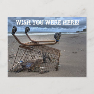 Wish you were here funny postcard