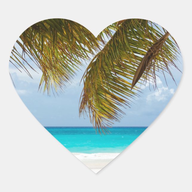 Wish you were here! heart sticker (Front)