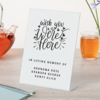 Wish You Were Here In Memory Wedding