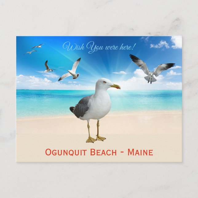 Wish you were here! Ogunquit Beach, Maine Postcard (Front)