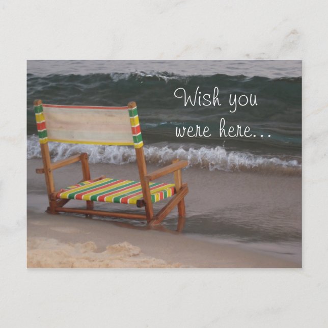 "Wish you were here" Paradise Postcard (Front)